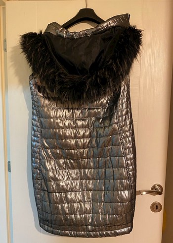 Grimsi Kürklü Midi Kadın Yelek - Görsel 2