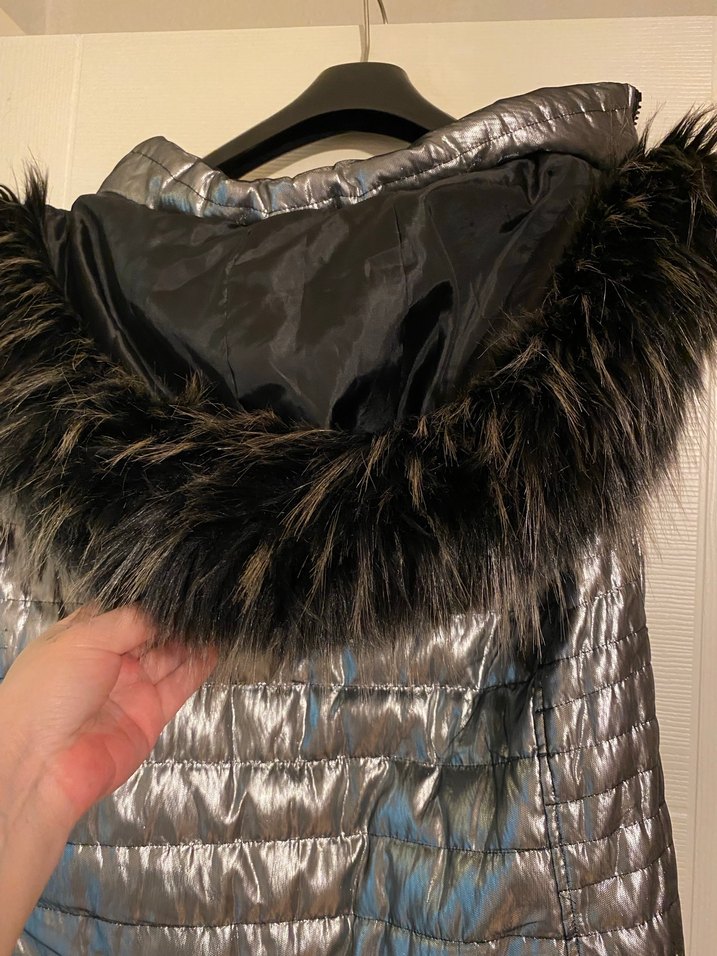 Grimsi Kürklü Midi Kadın Yelek - Görsel 3