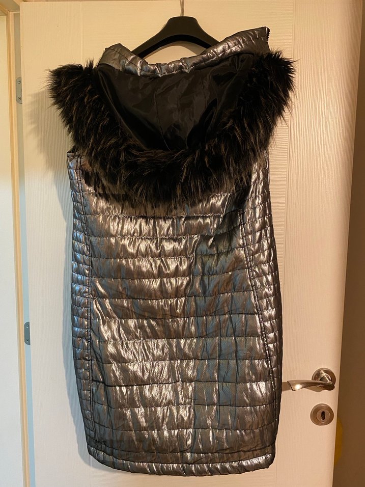 Grimsi Kürklü Midi Kadın Yelek - Görsel 2