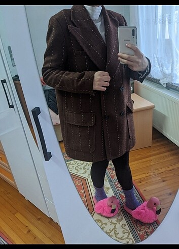 s Beden kahverengi Renk KK DESİGN . Blazer ceket astarlı