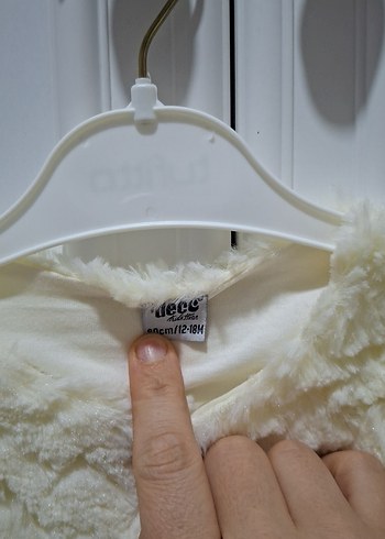 Kız Çocuk Beyaz Kürk Detaylı Bolero - Görsel 2