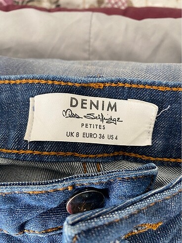 Denim&Co Düşük Bel Mavi Jean