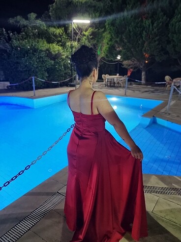 Şık gece elbisesi - Görsel 6