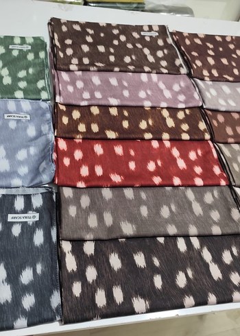 Kadın Çok Renkli Pileli Bohem Atkı - Görsel 2