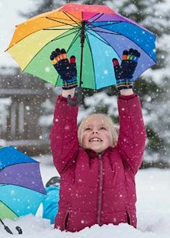 Alfebe harf desenli örgü eldiven - Görsel 2