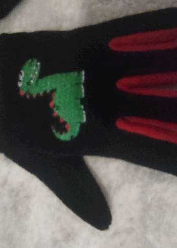 Ejdarha işlemeli polar eldiven(kiz erkek uygun) - Görsel 5