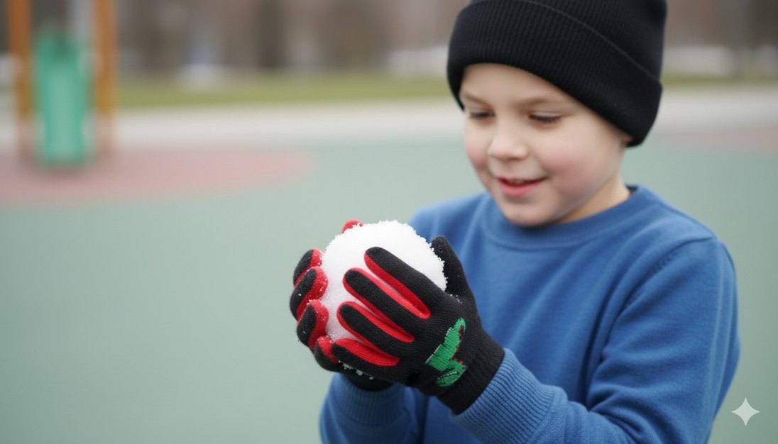 Ejdarha işlemeli polar eldiven(kiz erkek uygun) - Görsel 2