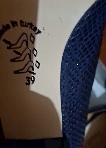 Mavi Yılan Desenli Stiletto Topuklu Kadın Ayakkabı - Görsel 3