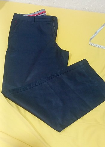 Kemer Detaylı Erkek Lacivert Denim Pantolon