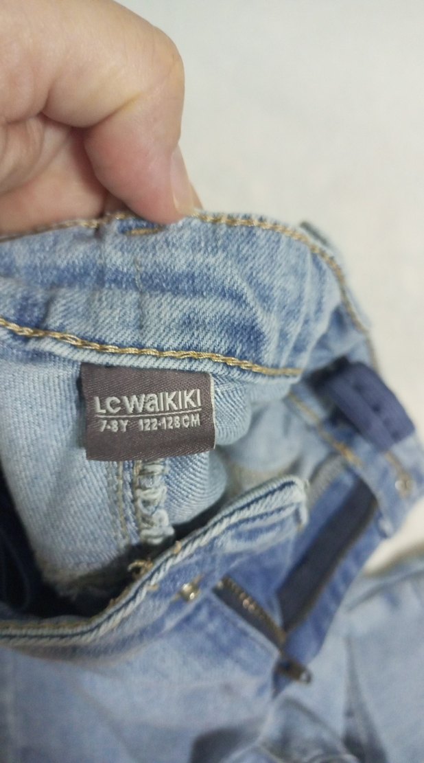 Gri Mavi Kadın Kot Pantolon - Görsel 4