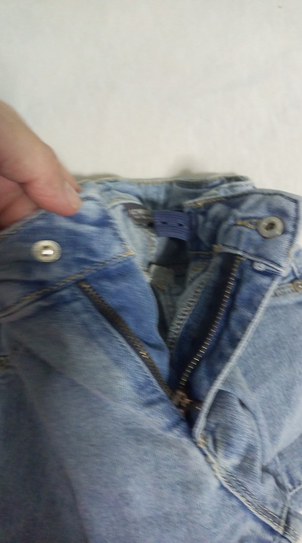 Gri Mavi Kadın Kot Pantolon - Görsel 3