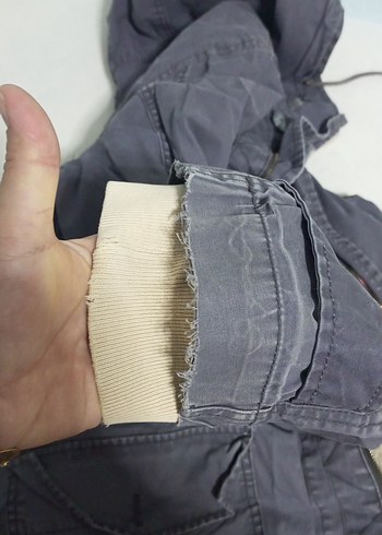 Gri Düğmeli Midi Denimerkek Ceket - Görsel 4