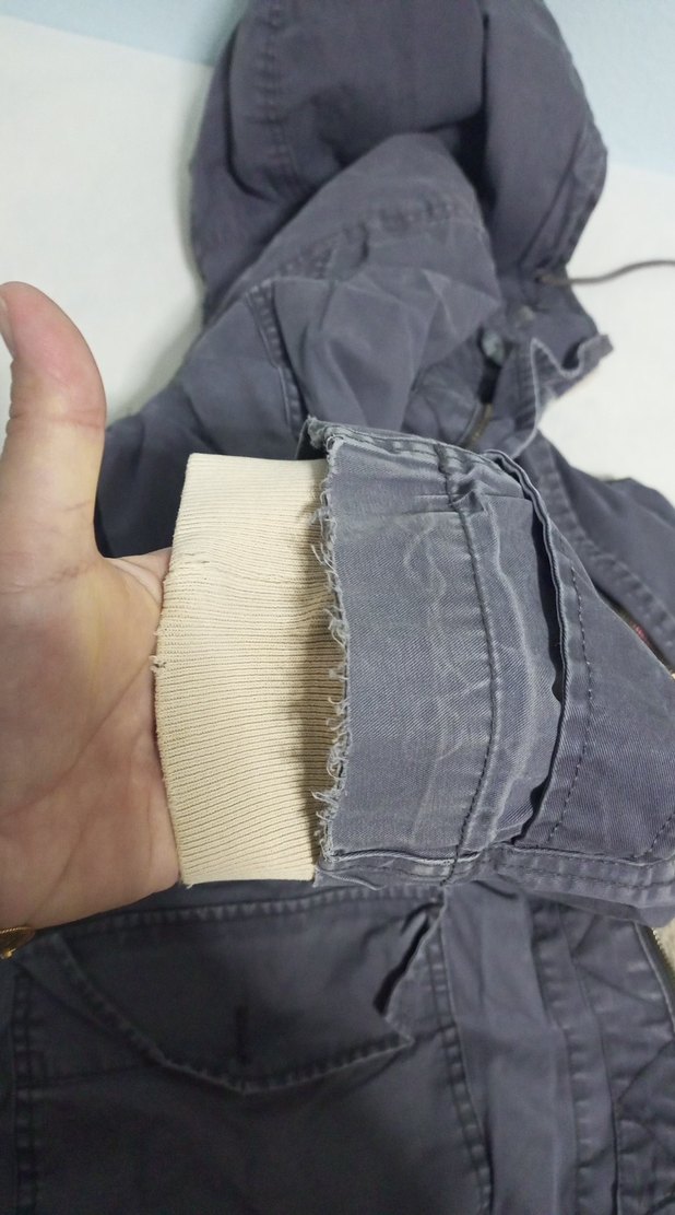 Gri Düğmeli Midi Denimerkek Ceket - Görsel 4