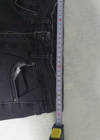 Siyah Regular Fit Midi Kadın Kot Pantolon - Görsel 4