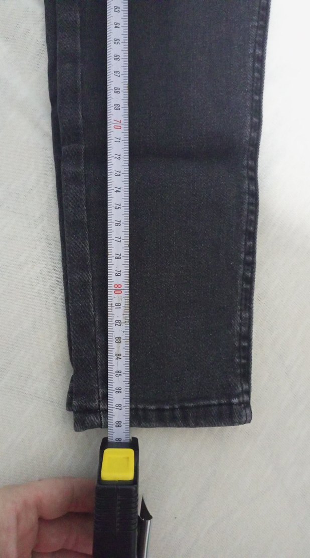 Siyah Regular Fit Midi Kadın Kot Pantolon - Görsel 2