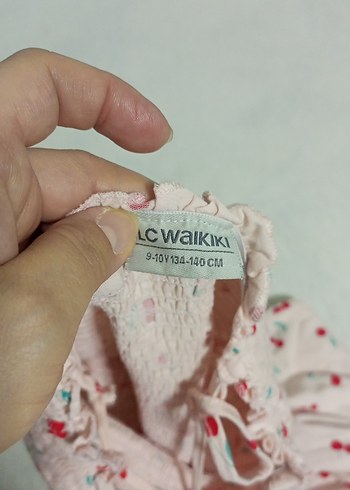 Pembe Kiraz Desenli Uzun Tulum - Görsel 2