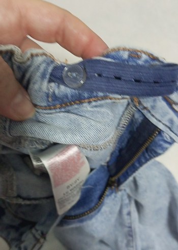 Mavi Denim Midi Pantolon - Görsel 4