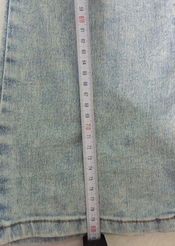 Mavi Denim Midi Pantolon - Görsel 2