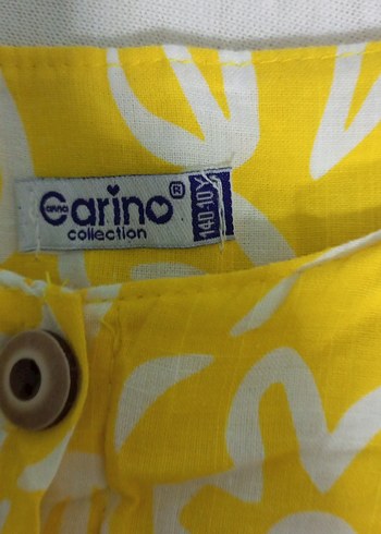 Sarı Çiçek Desenli Kız Elbisesi - Görsel 2