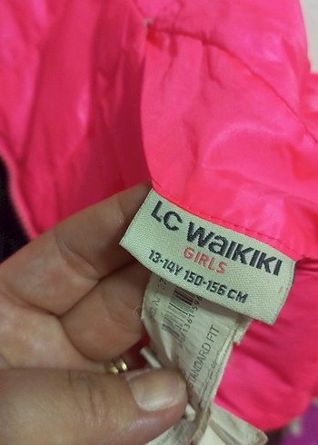 Kız Çocuk Kapüşonlu Fermuarlı Pembe Siyah Mont - Görsel 3