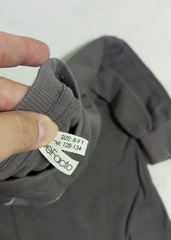 Gri Baskılı çocuk elbise - Görsel 2