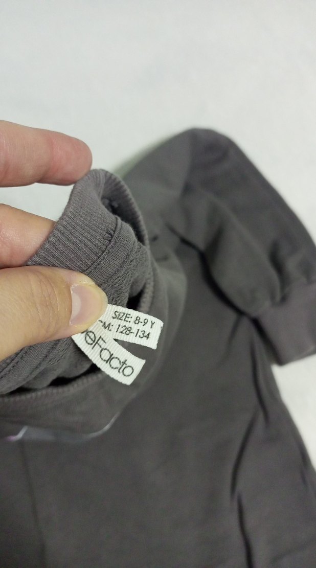 Gri Baskılı çocuk elbise - Görsel 2