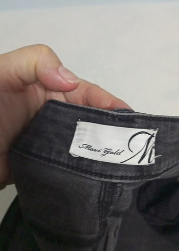Kadın Siyah Regular Fit Denim Jean - Görsel 2