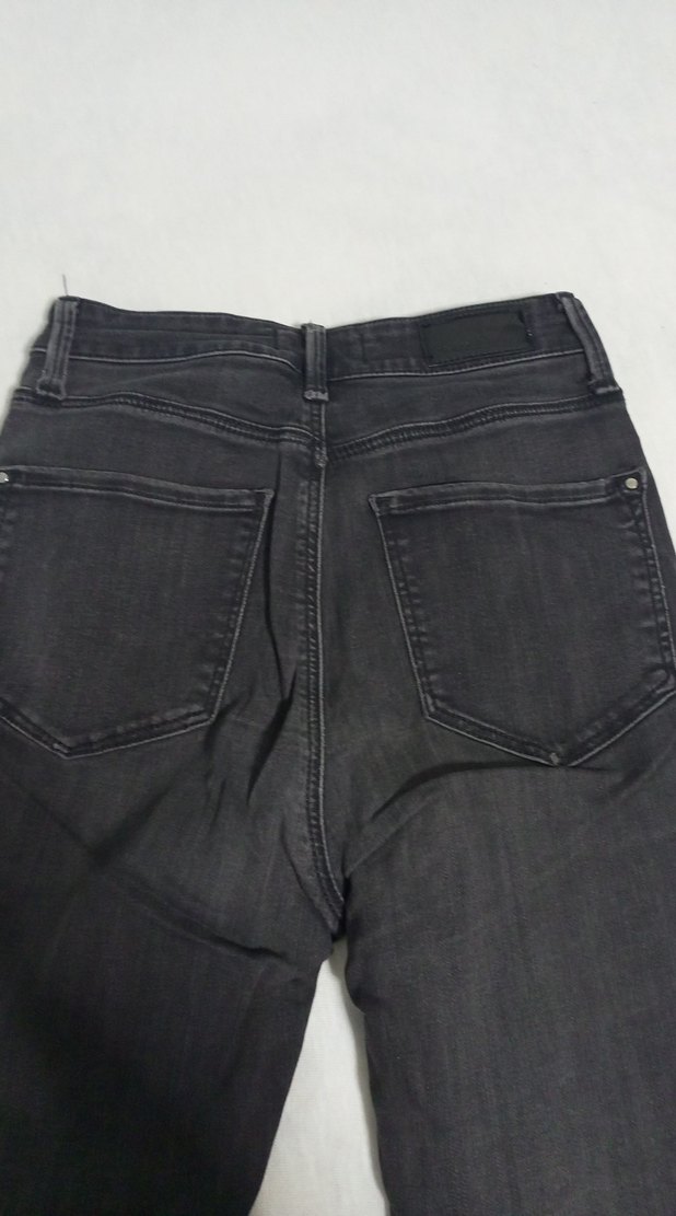 Kadın Siyah Regular Fit Denim Jean - Görsel 5