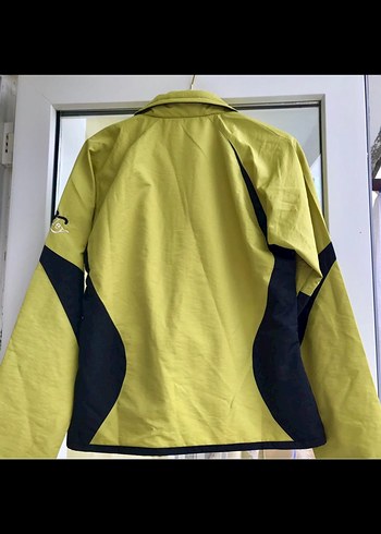s Beden Kadın Parlak Yeşil Fermuarlı Spor Ceket