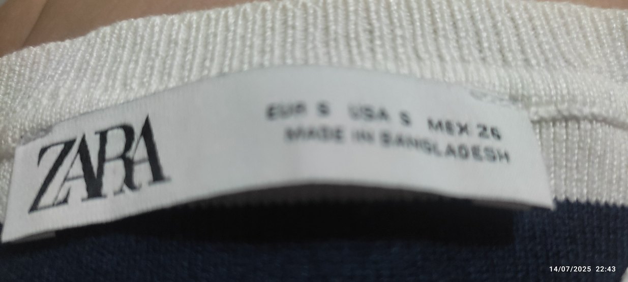 Çizgili Örme Kolsuz Kadın Atlet - Görsel 5