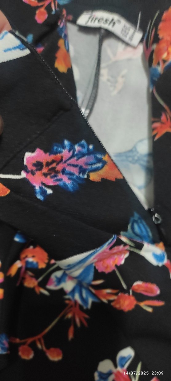 Çiçek Desenli Kadın Midi Kumaş Pantolon - Görsel 5