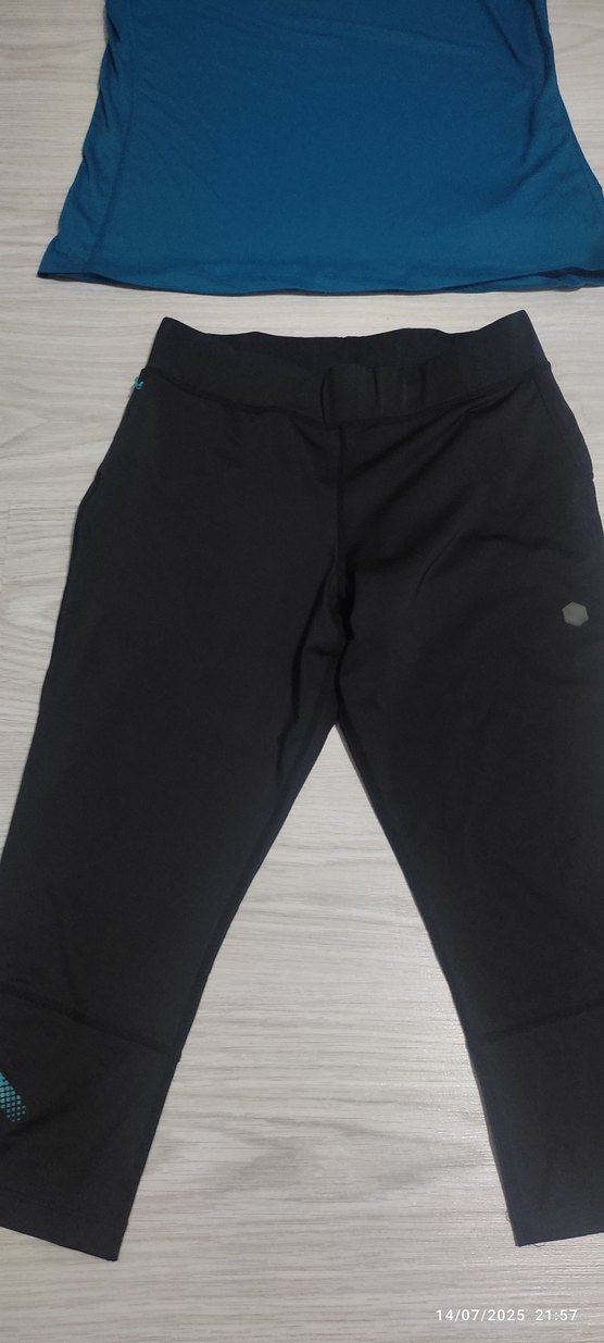 Siyah Midi Spor Tayt - Görsel 3