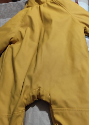 Koyu Sarı Fermuarlı Bebek Tulumu disi su gecirmez ici pamuklu - Görsel 6