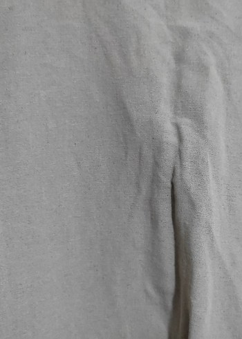 Bej Kadın Keten Gömlek - Görsel 6