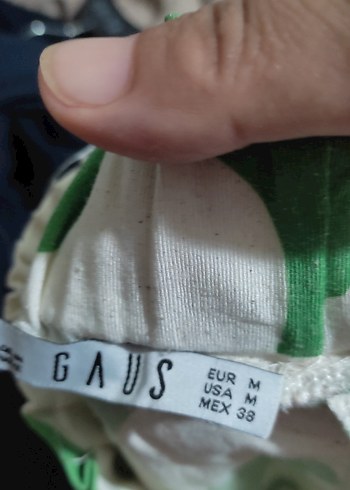 Yeşil Baskılı Rahat Kesim Kadın Keten Pantolon - Görsel 7