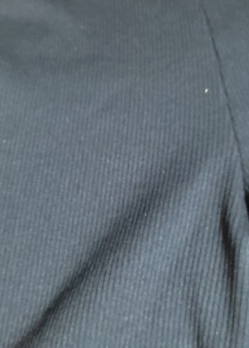 Siyah Regular Fit Kadın jarse esnek  Pantolon - Görsel 6