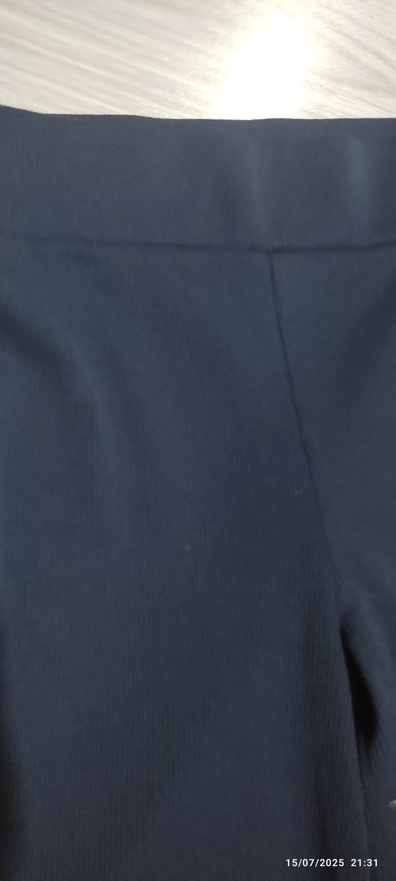 Siyah Regular Fit Kadın jarse esnek  Pantolon - Görsel 3