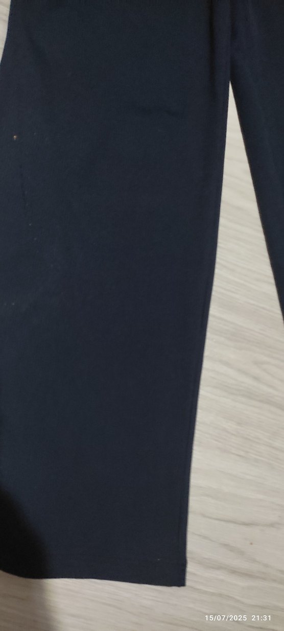 Siyah Regular Fit Kadın jarse esnek  Pantolon - Görsel 2