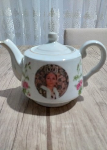 Beyaz porselen çaydanlık - Görsel 3