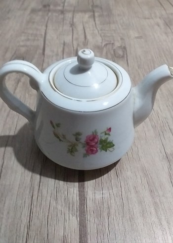 Beyaz porselen çaydanlık - Görsel 4