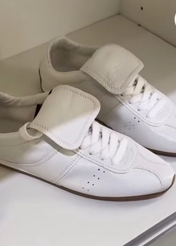 37 Beden beyaz Renk Massimo Dutti Deri Sneaker