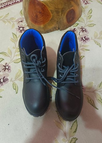 Erkek Siyah Bağcıklı Sıfır Kar botu - Görsel 2