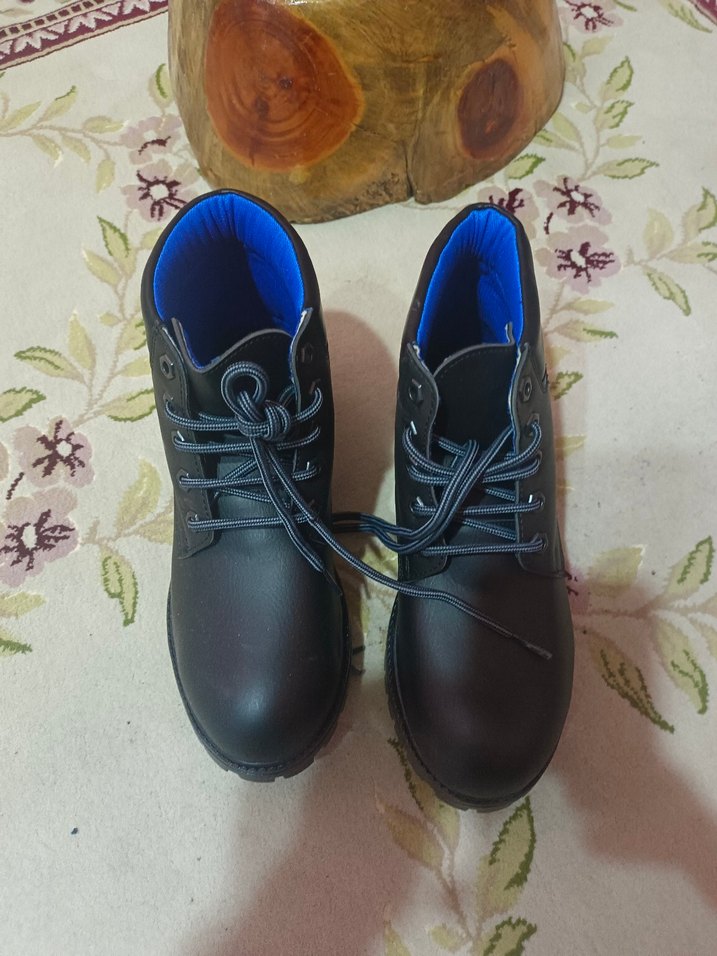 Erkek Siyah Bağcıklı Sıfır Kar botu - Görsel 2