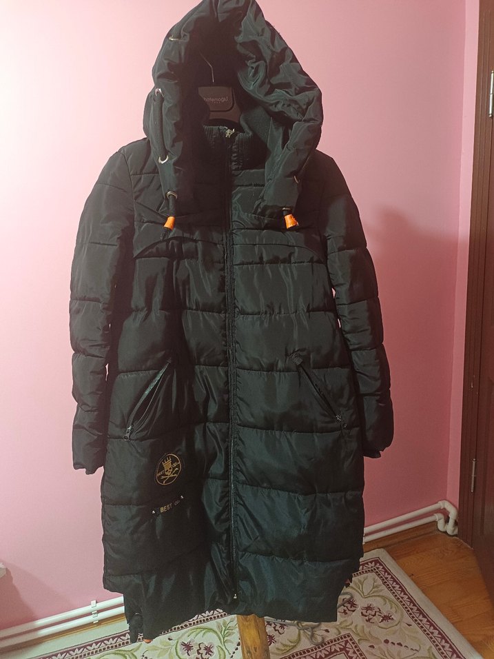 Polo Garage Kadın Uzun Kışlık Mont - Görsel 5