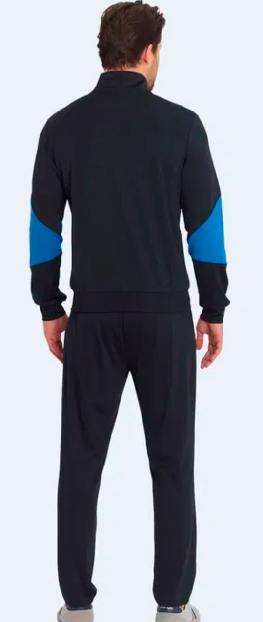 Slazenger Fermuarlı Dik Yaka Cepli Lacivert Eşofman Takımı - Görsel 2