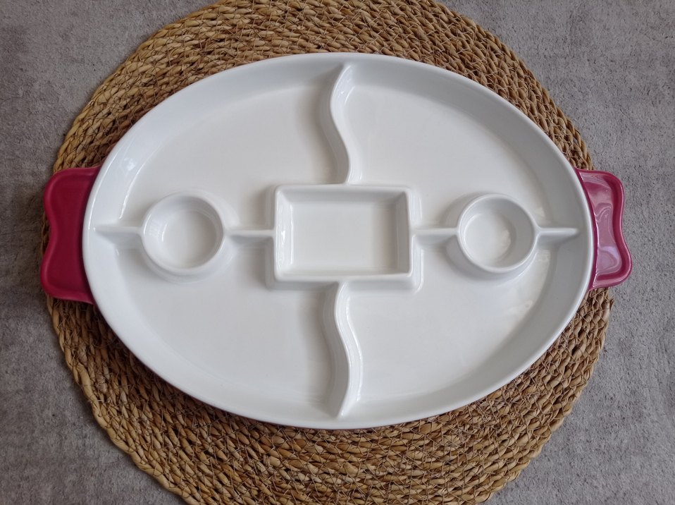 Çocuklar için kırmızı kahvaltı tabağı seti - Görsel 3