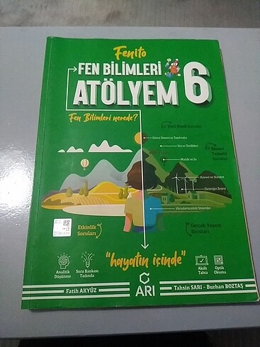 fen bilimleri atölyem 6 FENİTO ARI YAYINLARI 