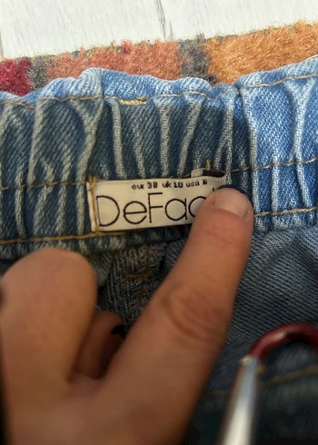 Açık Mavi Bol Kesim Kadın Kot Pantolon - Görsel 2