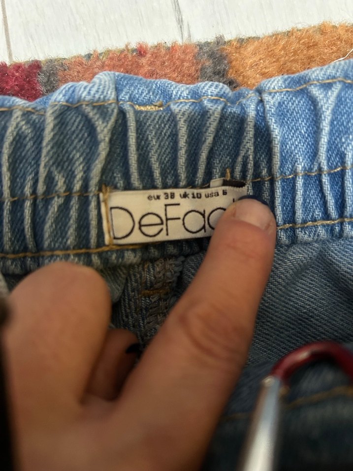 Açık Mavi Bol Kesim Kadın Kot Pantolon - Görsel 2