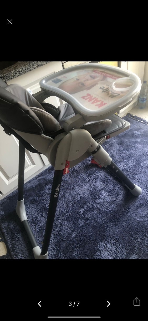 Gri Kanz Bebek Mama Sandalyesi - Görsel 2